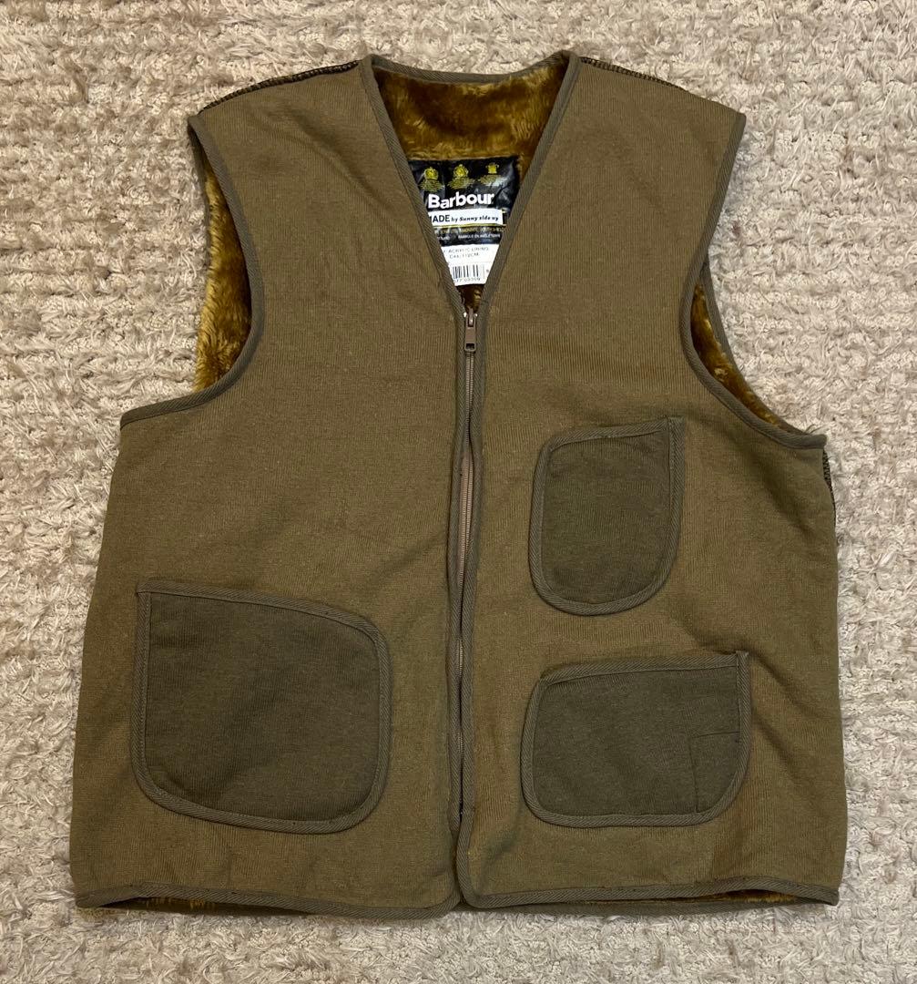 サニーサイドアップ ✕ バブアー リメイク ボア ライナーベスト