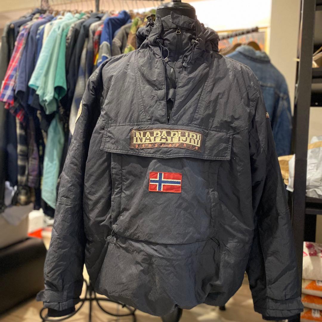 【NAPAPIJRI】マウンテンパーカー ナイロンジャケット USED感◎ XL