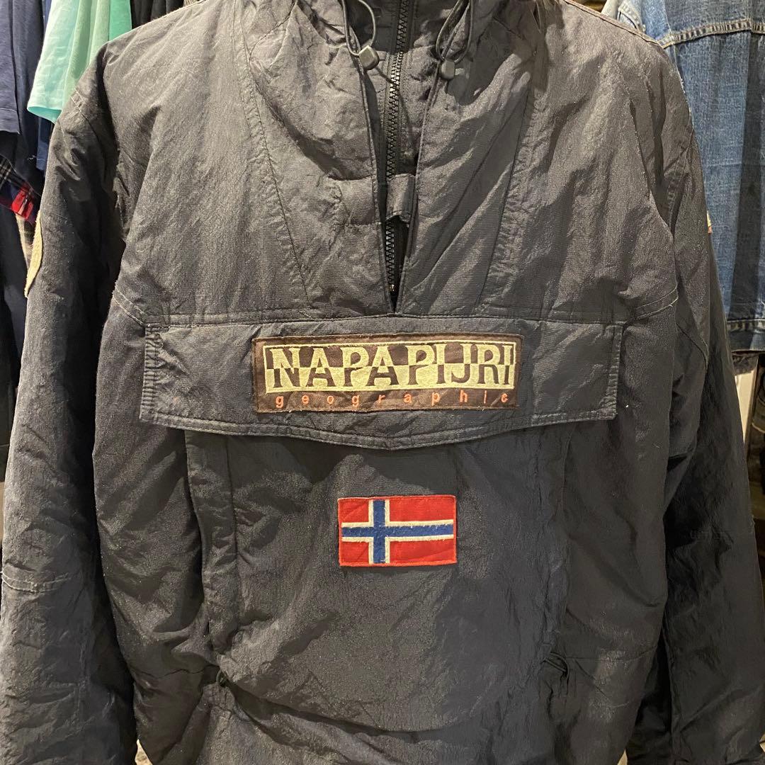 【NAPAPIJRI】マウンテンパーカー ナイロンジャケット USED感◎ XL