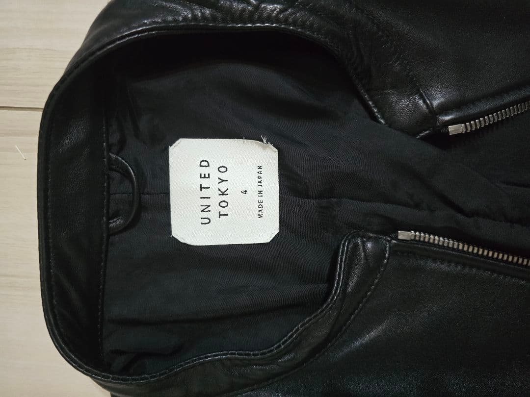 United Tokyo シングルラムレザーライダースジャケット XL 4