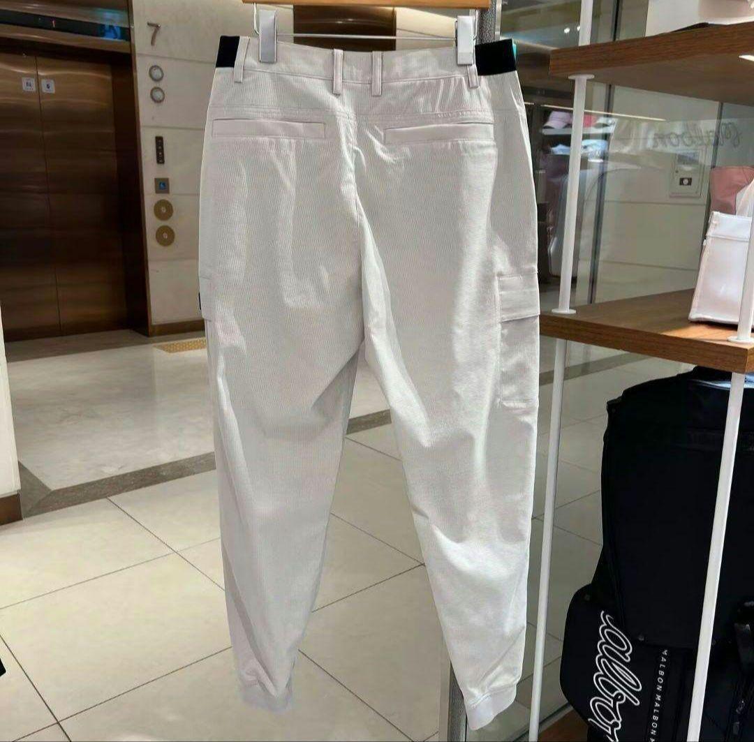 Malbon メンズ ロングパンツ カーゴタイプ ブラック 多サイズ展開 美品⛳