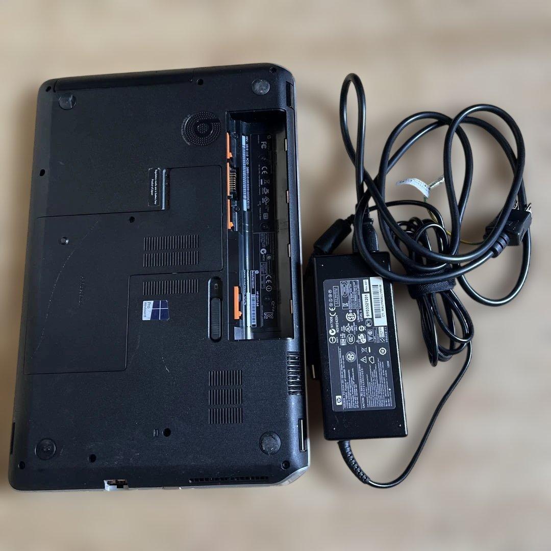 HP ノートPC本体 ブラック ACアダプター付　hp ENVY dv6