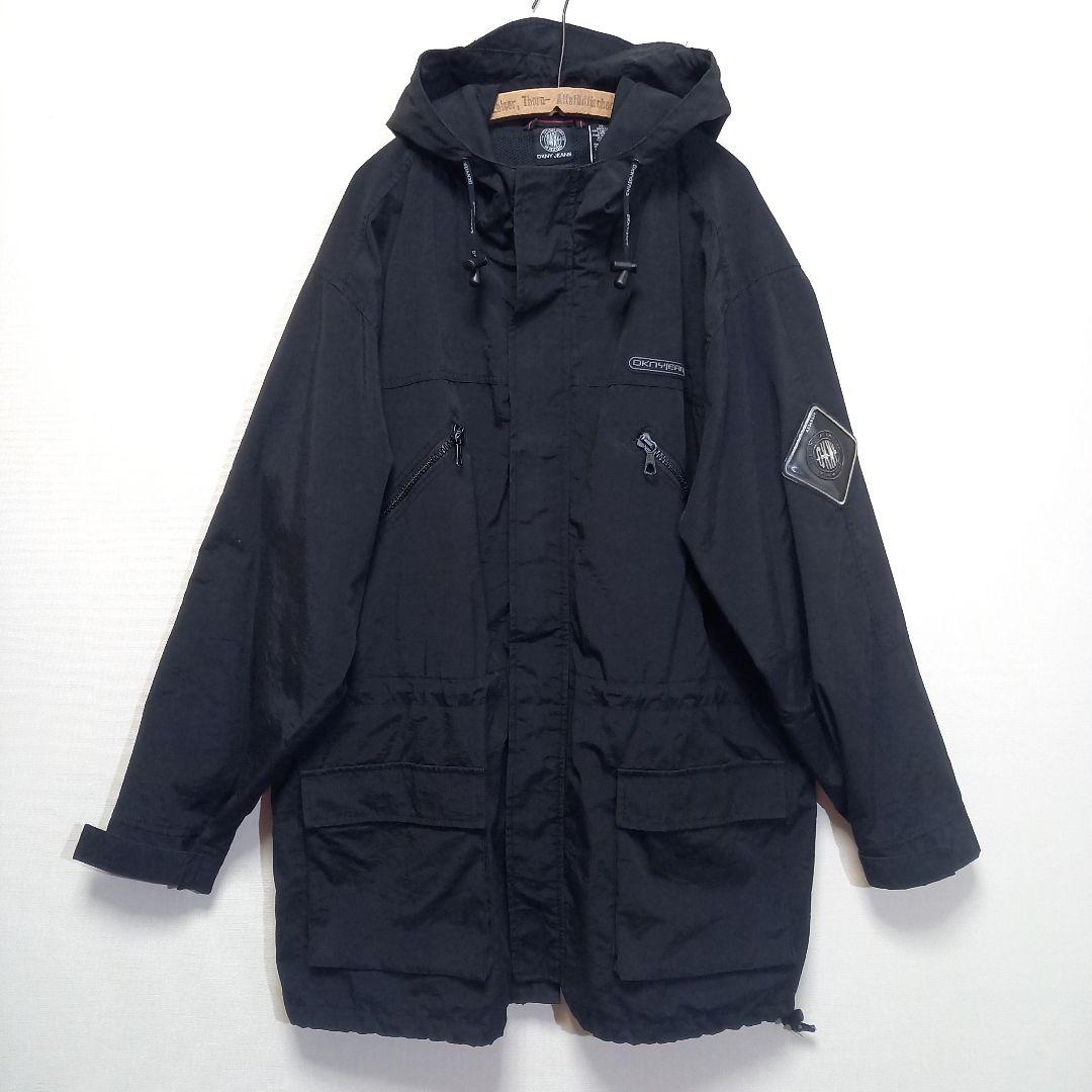 XL！90s DKNY JEANS 八の字ジップ モッズパーカー モッズコート