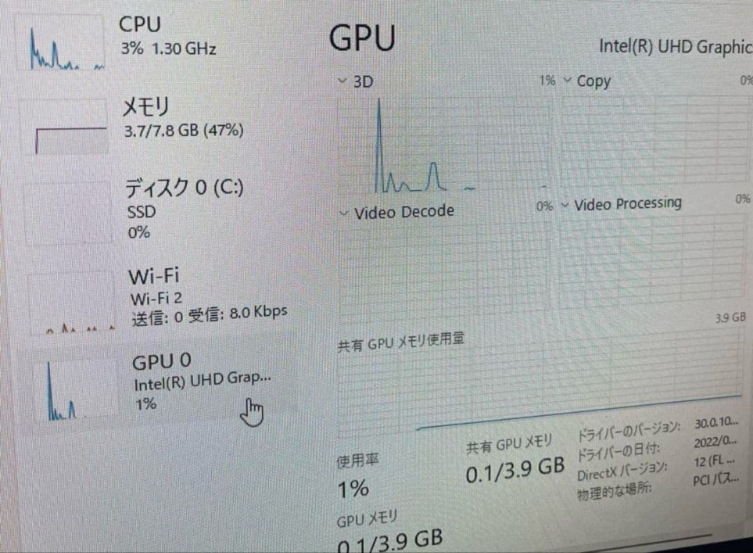 ミニPC Windows11 8GB/256GB WiFi内蔵