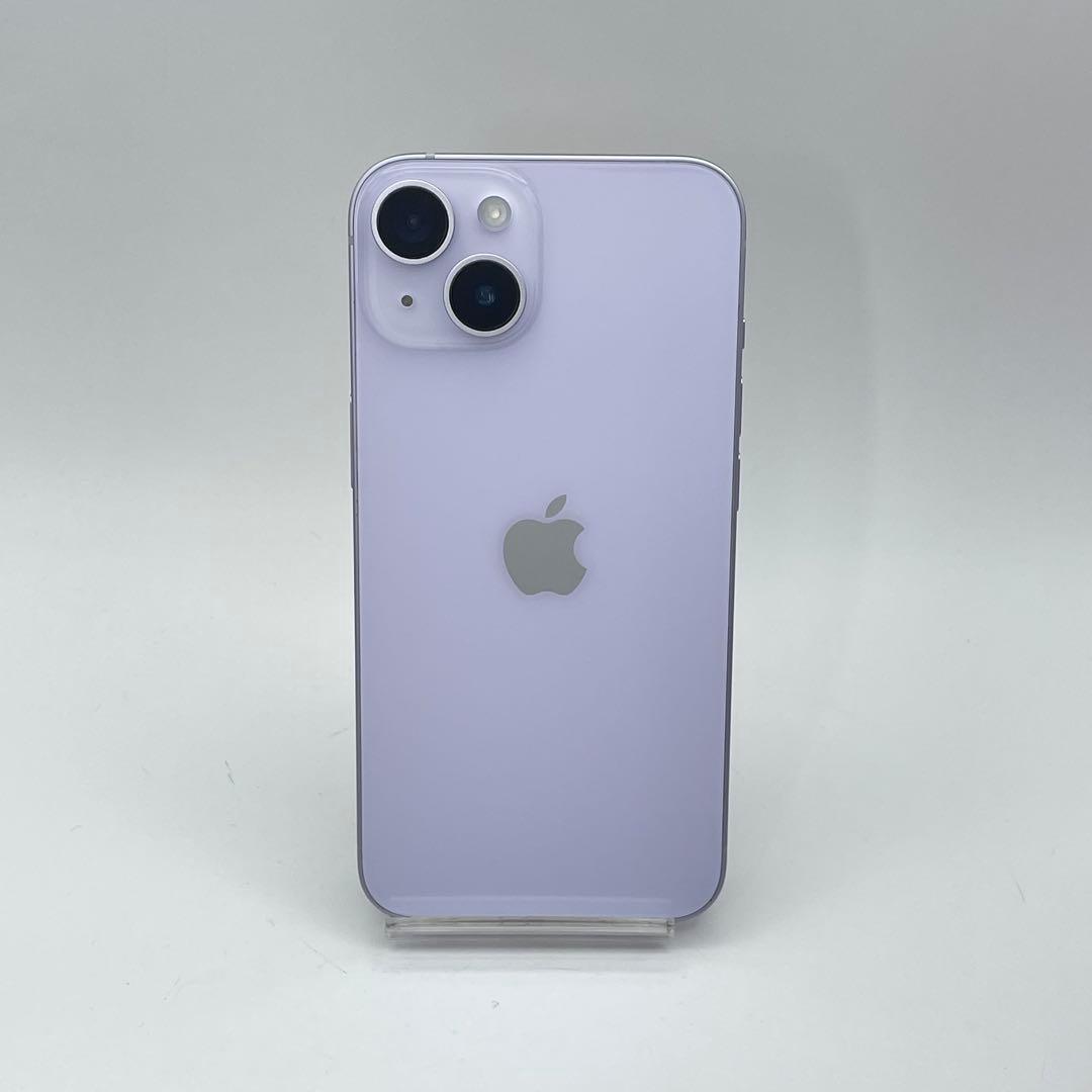 iPhone 14 128GB バッテリー100% パープル SIMフリー
