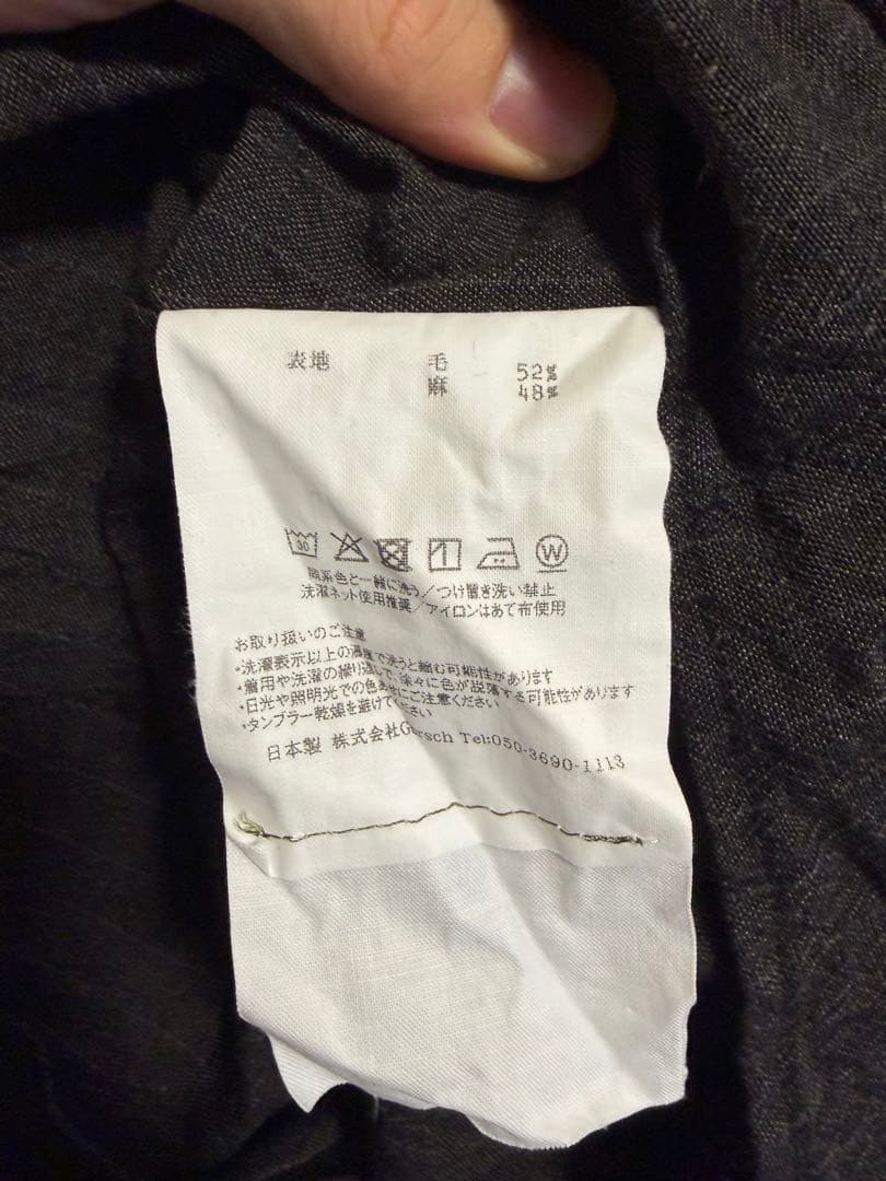 トップス gorsch 25aw wool linen shirt