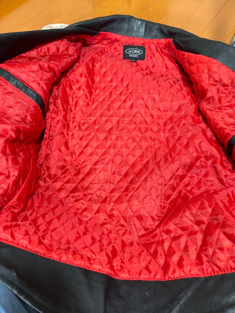 H OＲN WARKS 本革ライダースジャケット