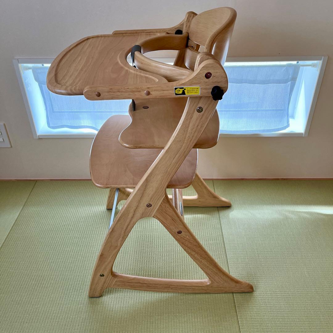 大和屋sukusuku 木製ハイチェア すくすくチェアGLテーブル&ガード付き