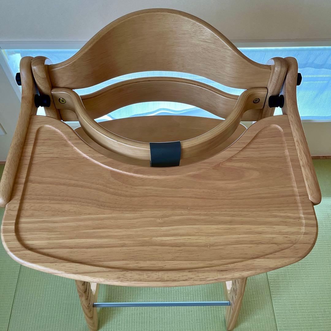 大和屋sukusuku 木製ハイチェア すくすくチェアGLテーブル&ガード付き
