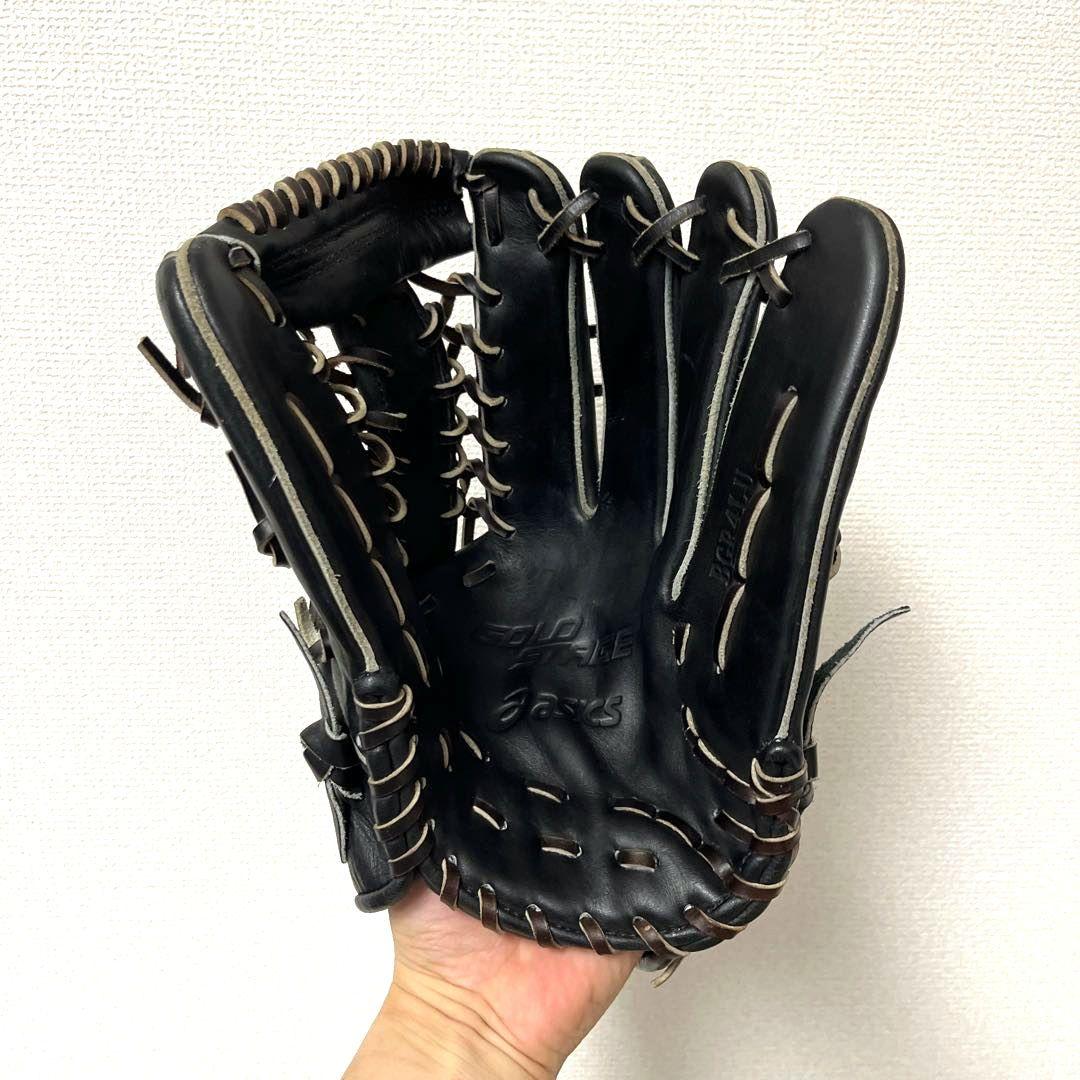 810 アシックス ゴールドステージ 型抜群 美品 即戦力 軟式 外野手グローブ