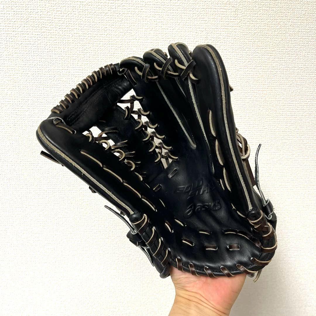 810 アシックス ゴールドステージ 型抜群 美品 即戦力 軟式 外野手グローブ