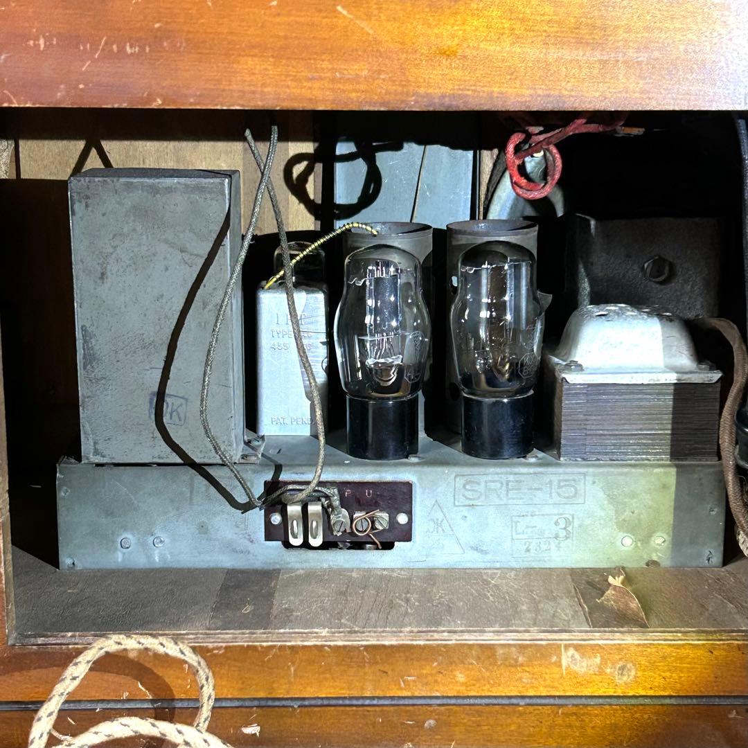日本ビクター SRE-15 卓上電蓄　真空管ラジオ　昭和レトロ　1947年製