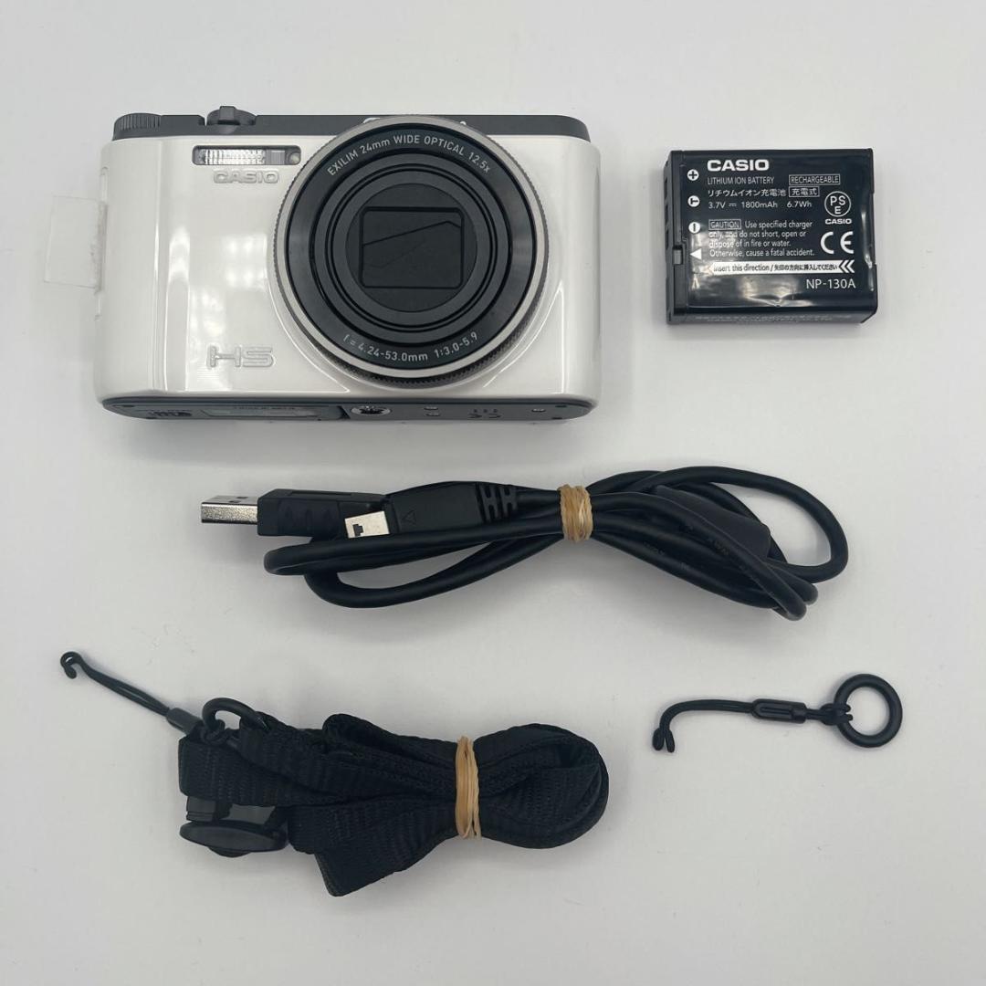 CASIO EX-ZR1100 ホワイト　コンデジ　カメラ カシオ EXILIM