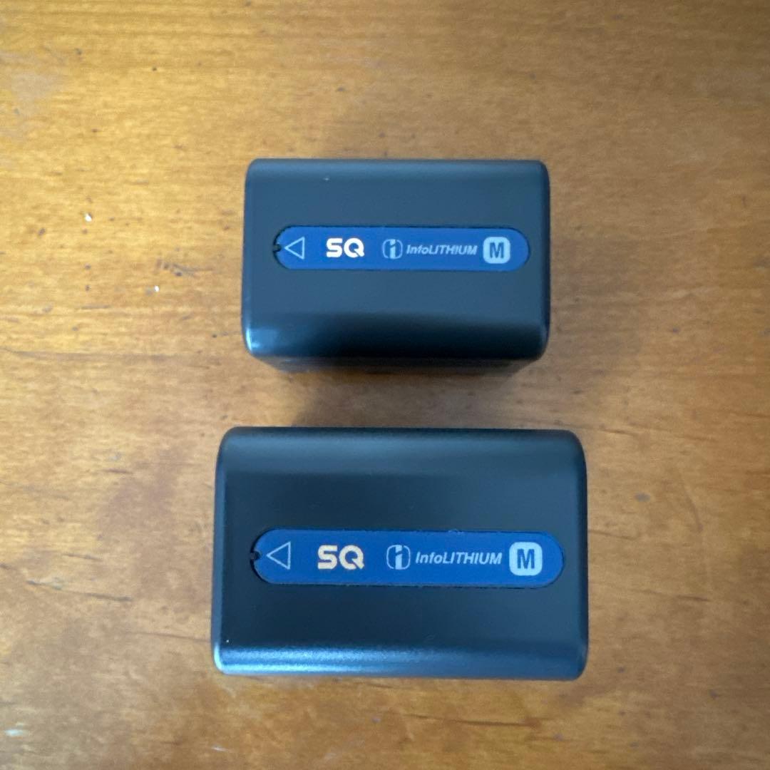 sony バッテリー　NP-QM70、NP-QM91