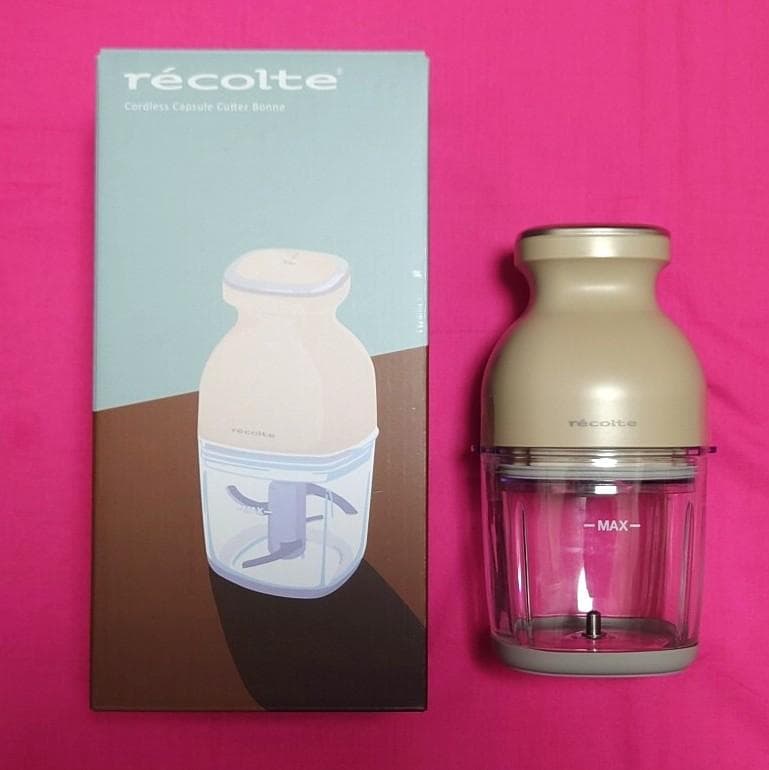 recolteコードレスカプセルカッターボンヌRCP-7(W)レコルトミキサー