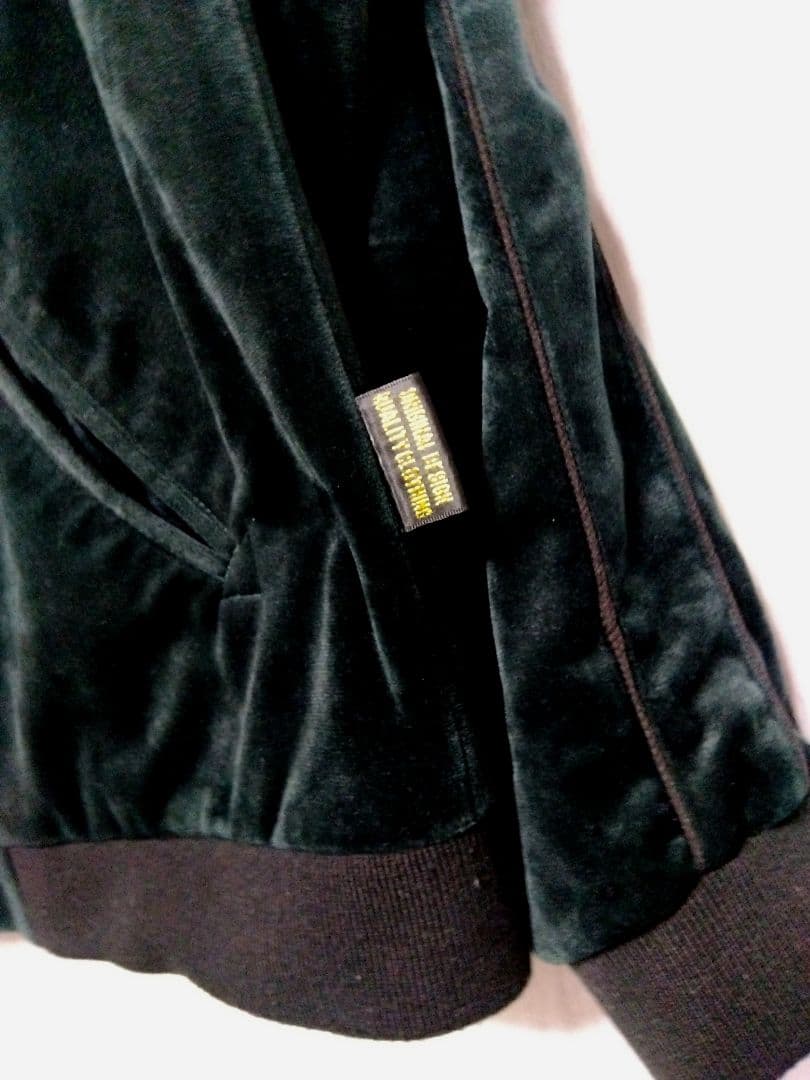 送料無料! USED 今昔 こんぎつねに京風景　刺繍 ベロア スカジャン