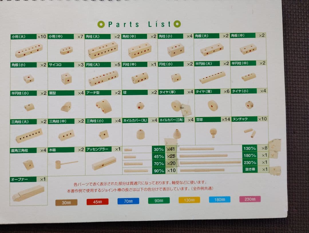 ゲーテの組み木　木製知育玩具 セット
