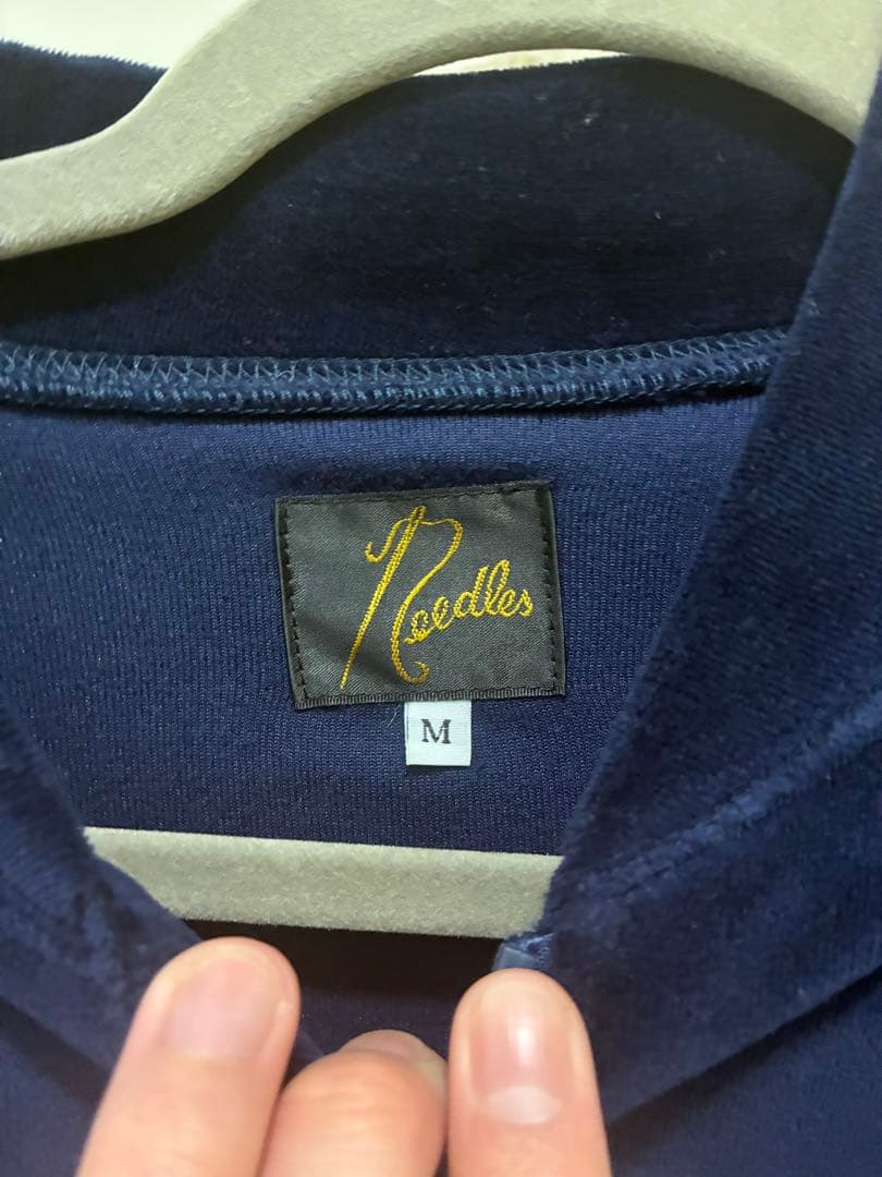 ジャケット・アウター needles RIB COLLAR TRACK JACKET VELOUR