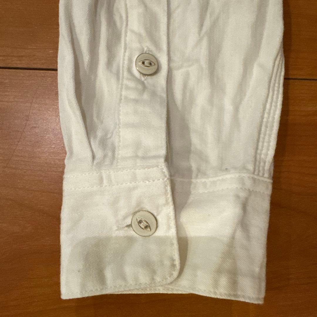 【DENHAM WDS 】新品 DENIM SHIRTS デニムシャツ 白 L