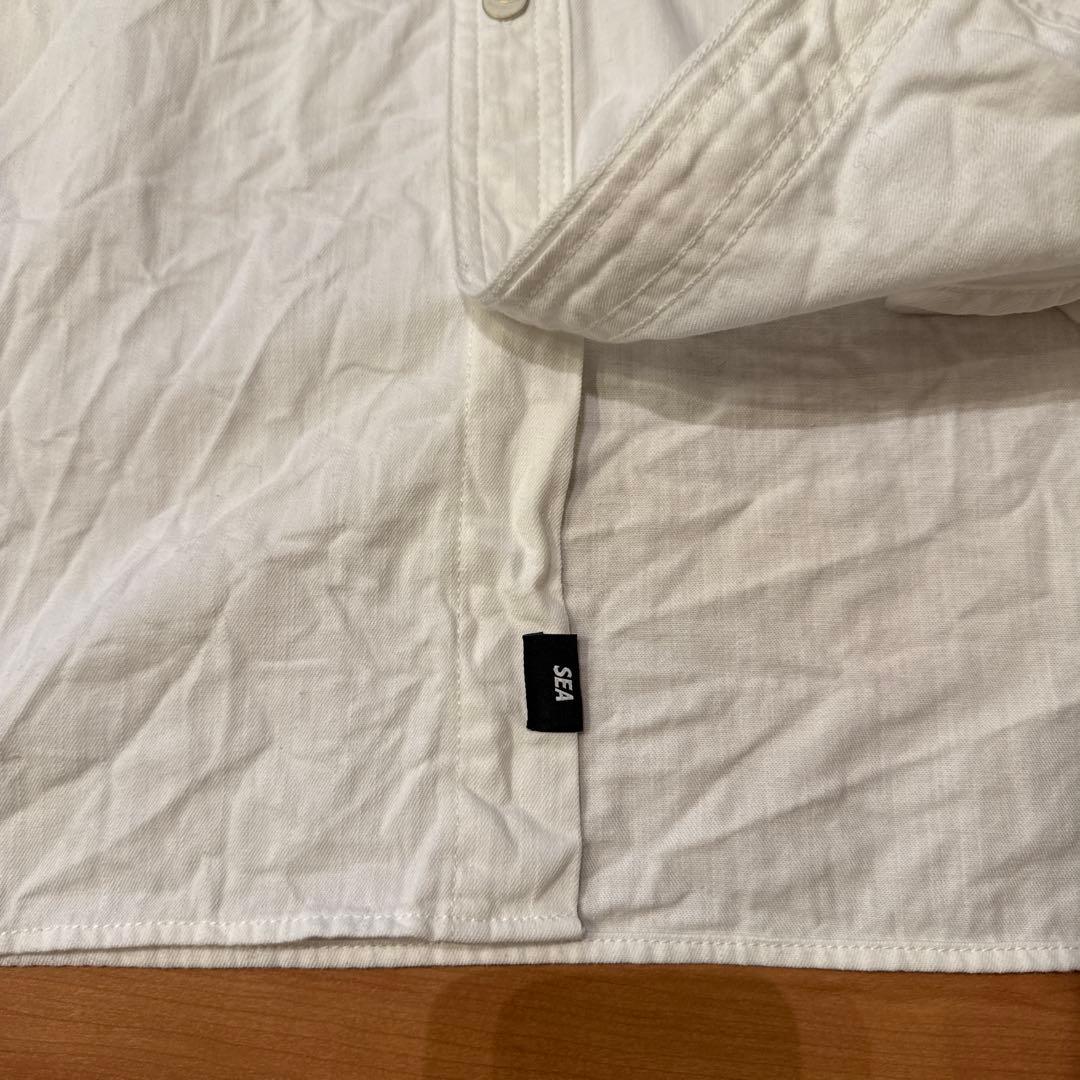 【DENHAM WDS 】新品 DENIM SHIRTS デニムシャツ 白 L