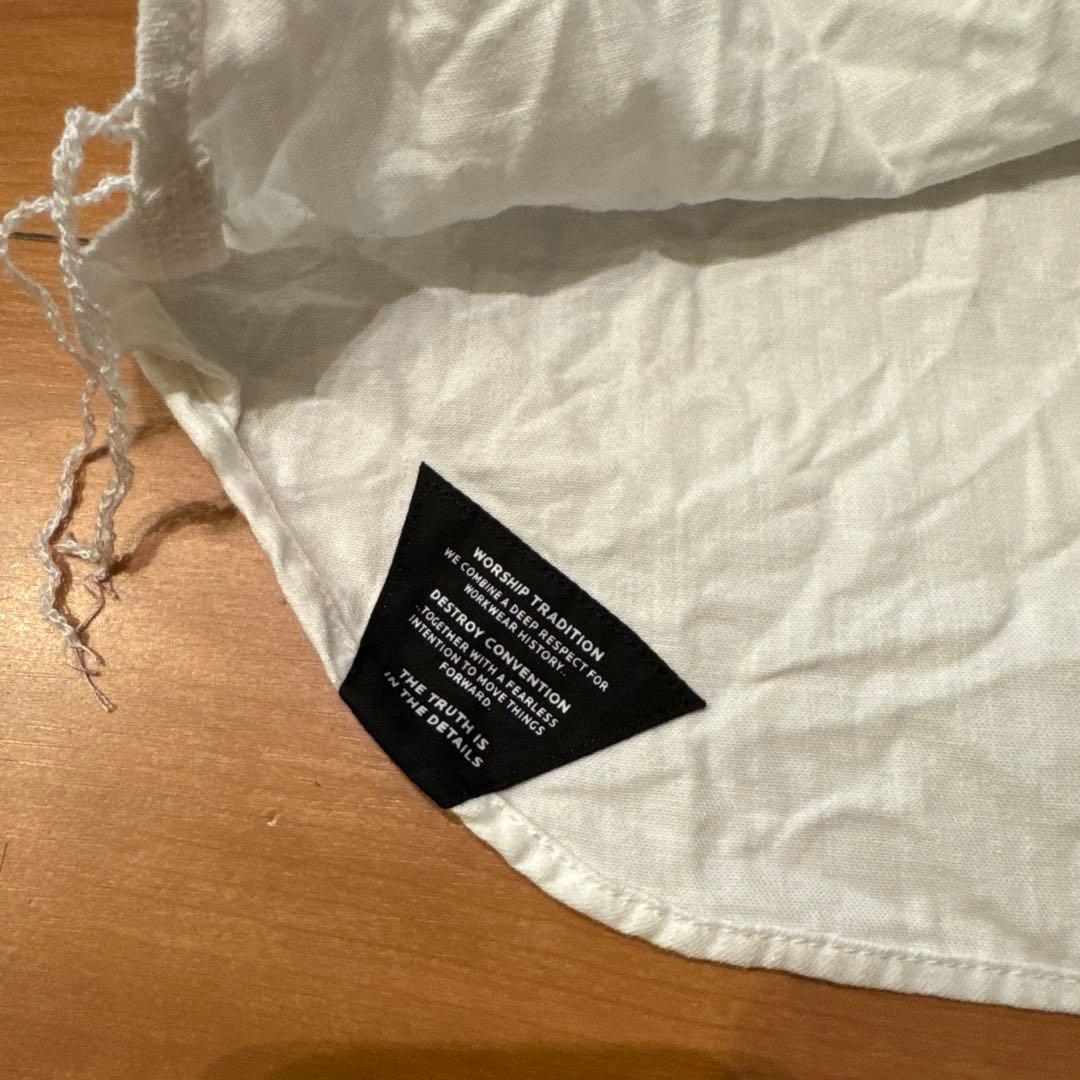 【DENHAM WDS 】新品 DENIM SHIRTS デニムシャツ 白 L