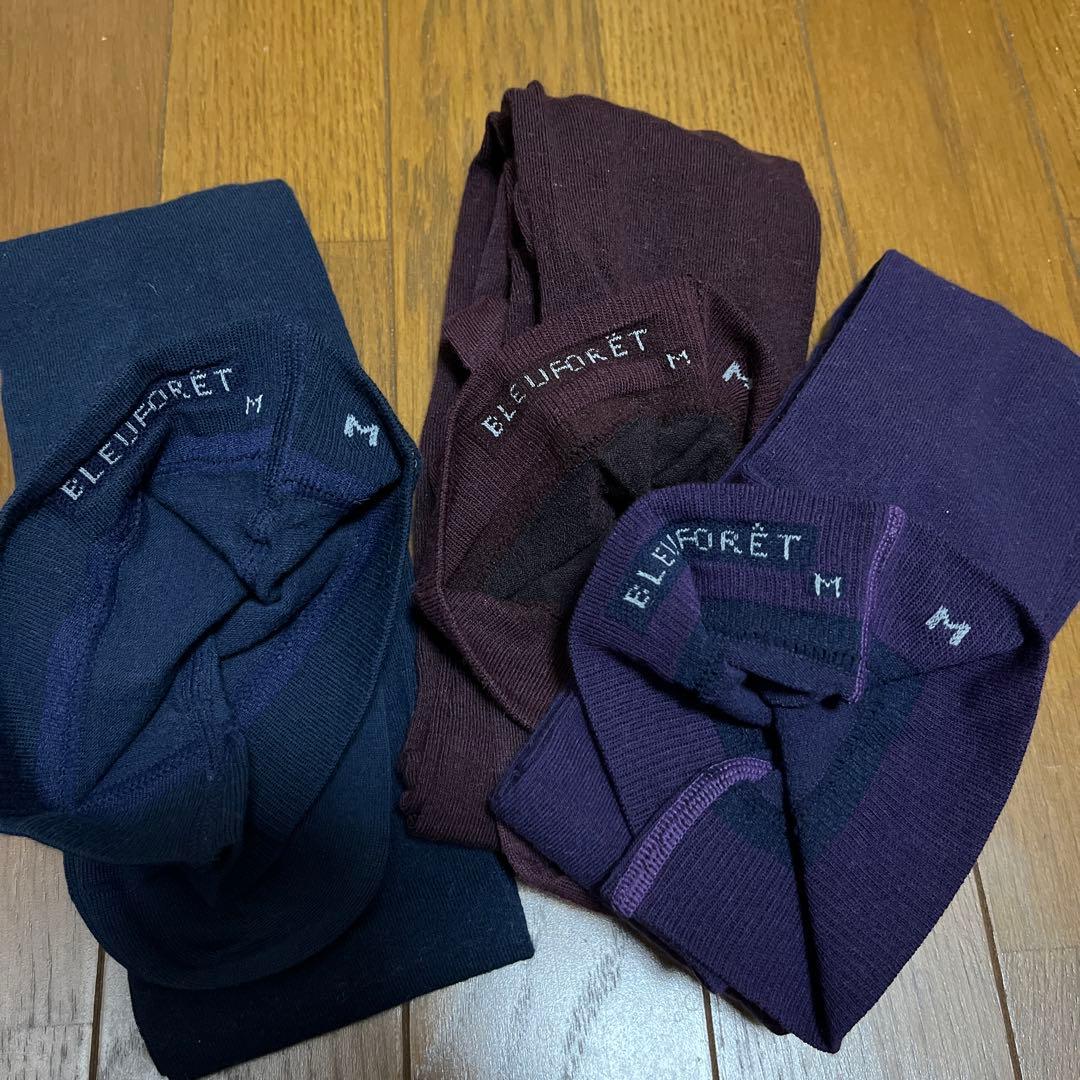 未使用 BLEUFORET ブルーフォレ タイツ M 3足セット