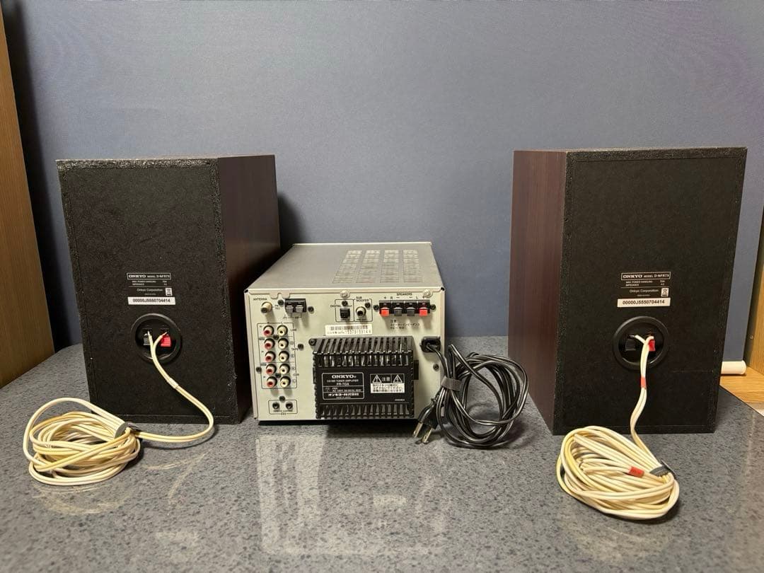 ONKYO ミニコンポ シルバー/ブラウン