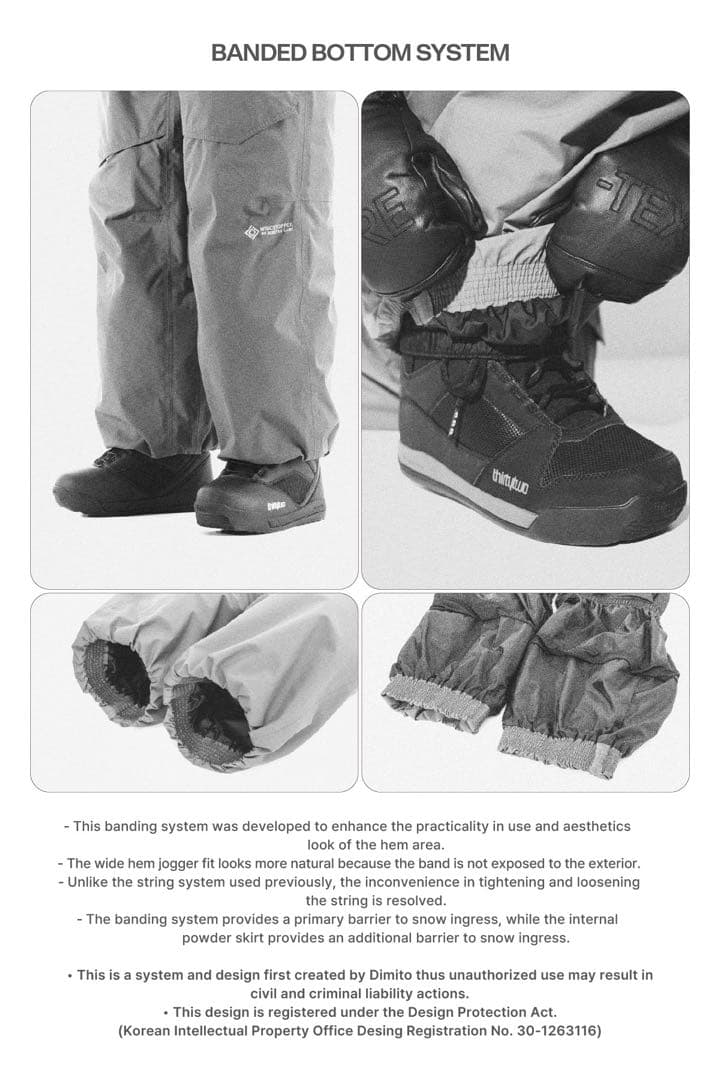 Dimito AIR FORCE BANDED PANT Ivory 新品