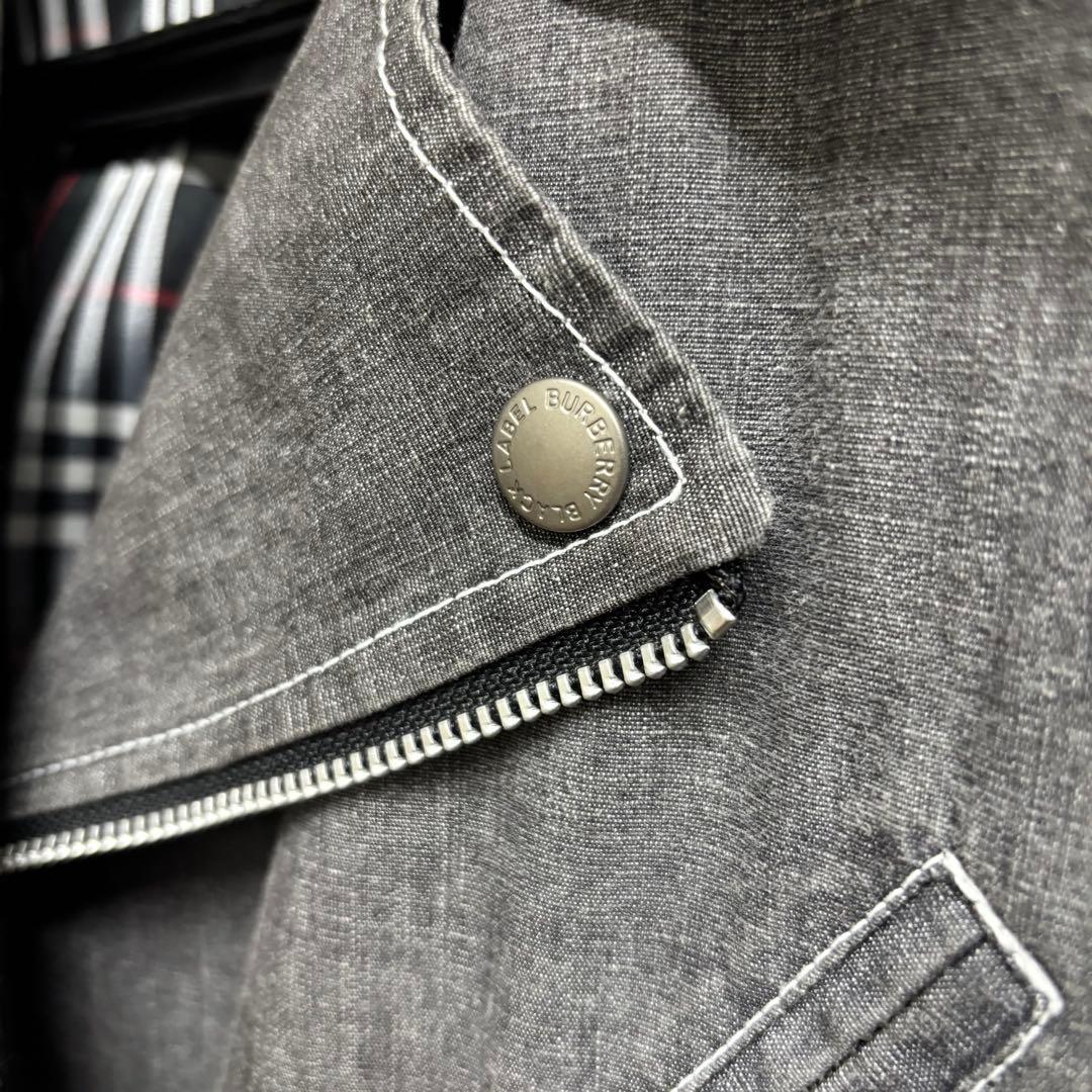 希少★BURBERRY BLACK LABELバーバリー ライダースジャケット
