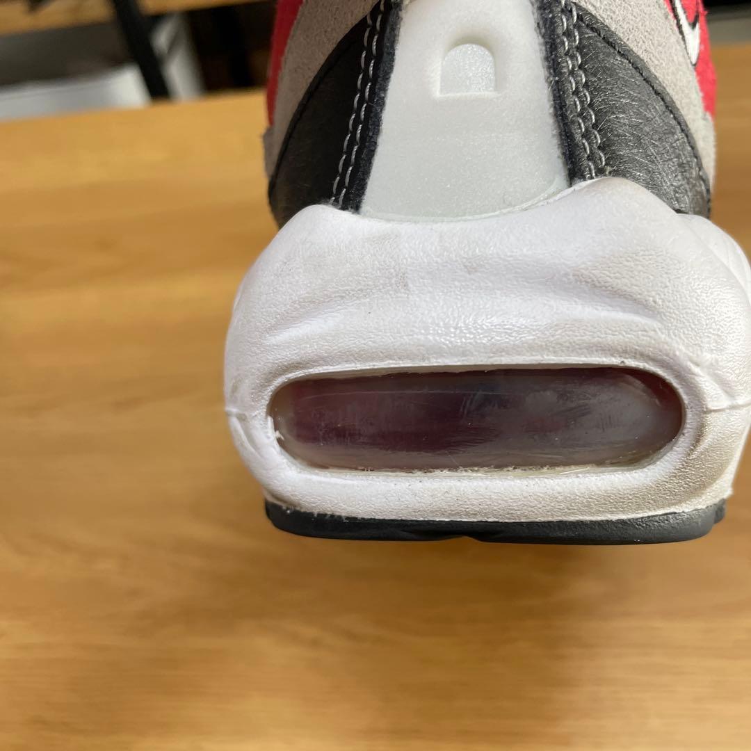 中古NIKE AIR MAX 95 White/Red/Grey 28cm