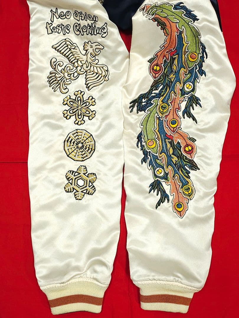 爆裂爛漫娘 サテン 別珍 ベロア スカジャン F商会 バクレツ B-R-M 鳳凰