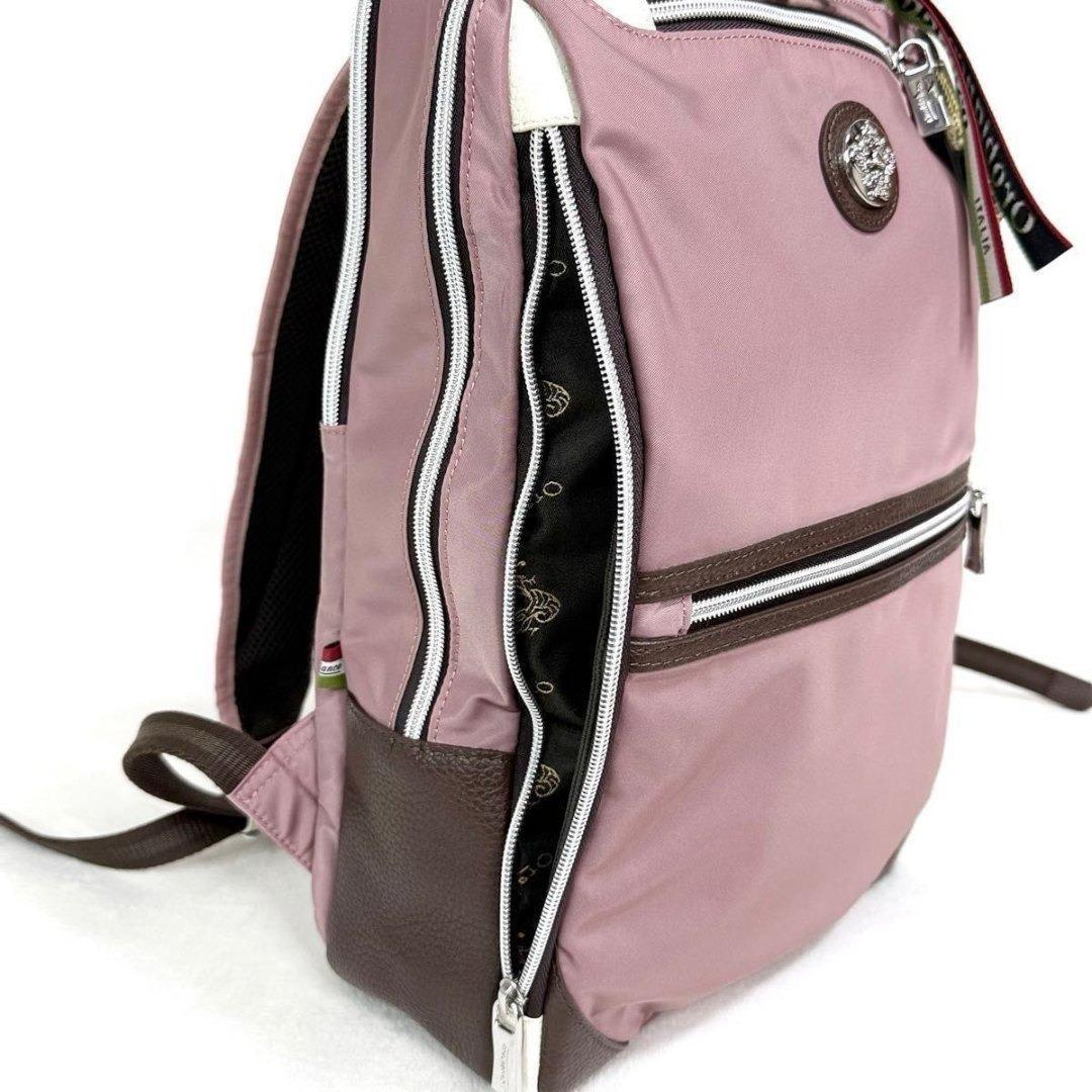 【新品未使用】 オロビアンコ ビジネスリュック ナイロン ピンク PC収納可