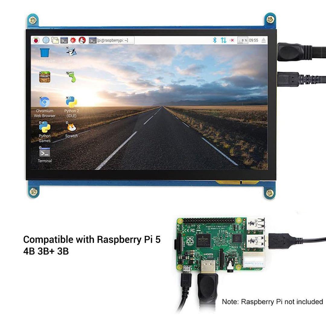 7インチ モバイルモニター Raspberry Pi ディスプレイ LCD