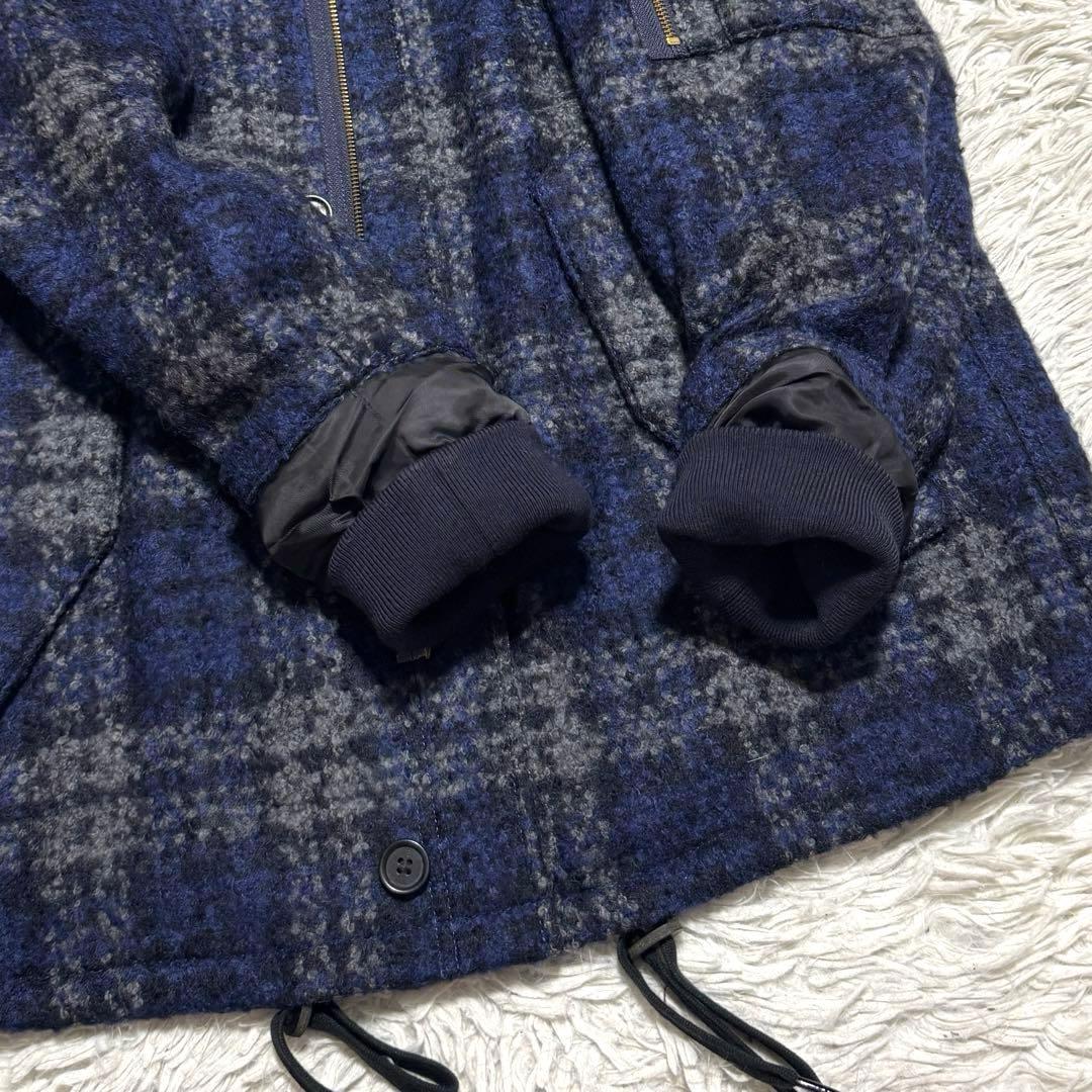 未使用級 ポールスミス 襟ボア 2way ブークレウール ジャケット コート