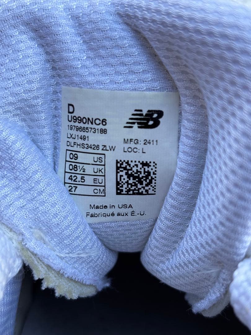 NewBalance 990v6 ニューバランス U990NC6 27cm