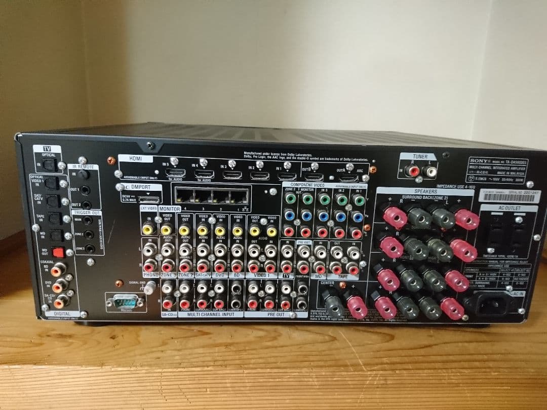 TA-DA5600ES SONY AVアンプ 動作ok リモコン有