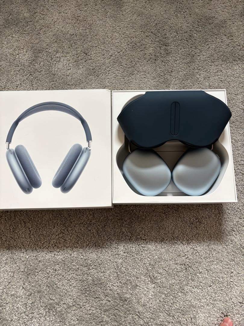 AirPods MAXブルー第二世代ケース付き