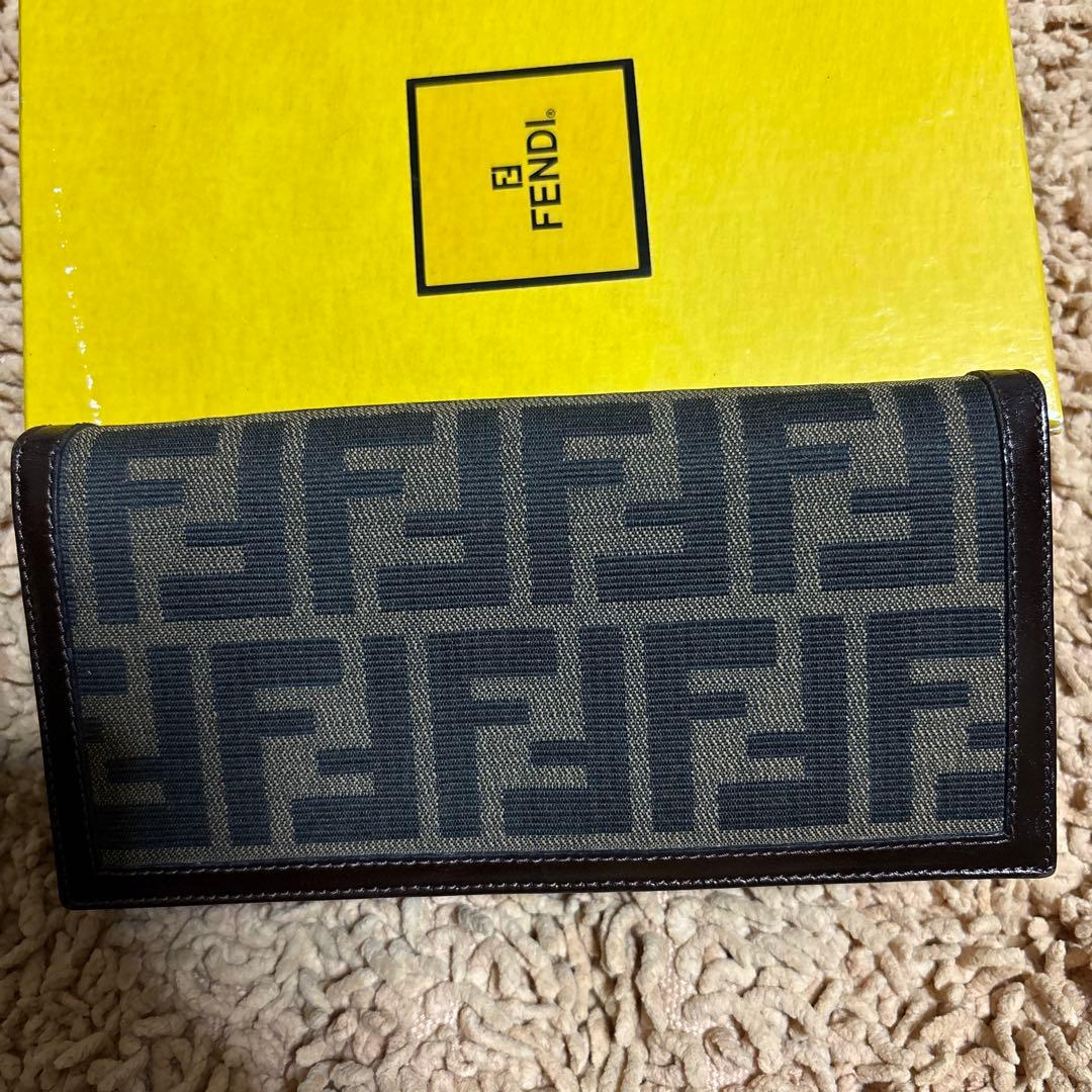 オールド FENDI キャンバス ズッカ柄　長財布 箱付き