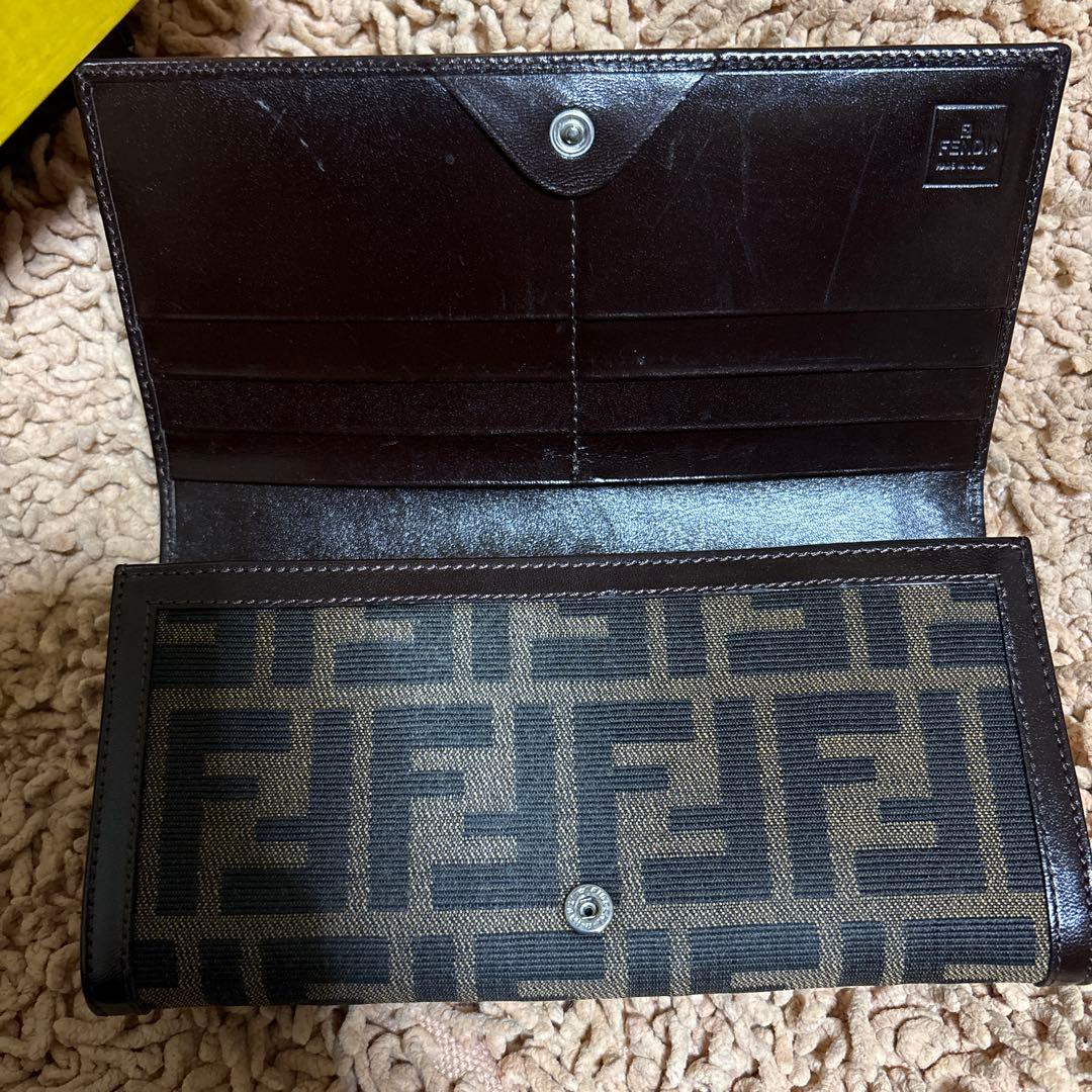 オールド FENDI キャンバス ズッカ柄　長財布 箱付き