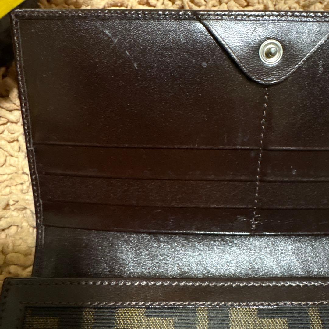 オールド FENDI キャンバス ズッカ柄　長財布 箱付き