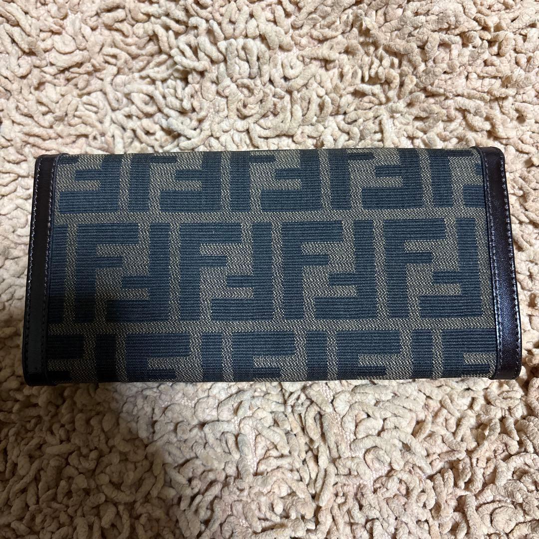 オールド FENDI キャンバス ズッカ柄　長財布 箱付き