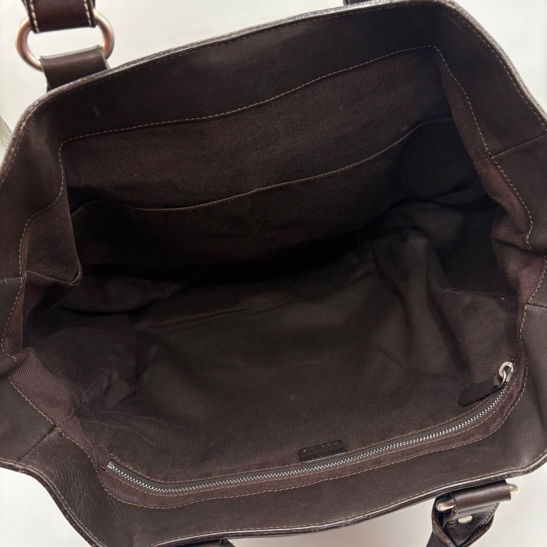 美品 セリーヌ ブギートート ラージ ブギーバッグ レザー ブラウン 大容量