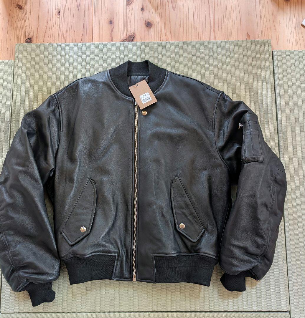 STUSSY LEATHER BUILT BOMBER Lレザージャケット