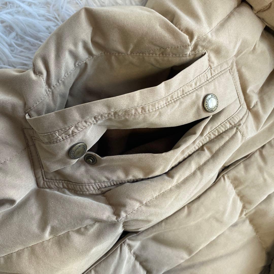 バーバリー　3WAY ダウンジャケット　ダウンベスト　ベージュ　メガチェック M