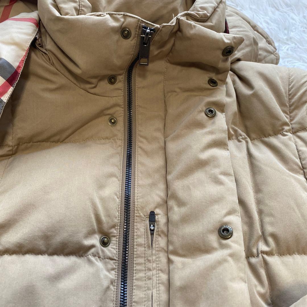 バーバリー　3WAY ダウンジャケット　ダウンベスト　ベージュ　メガチェック M