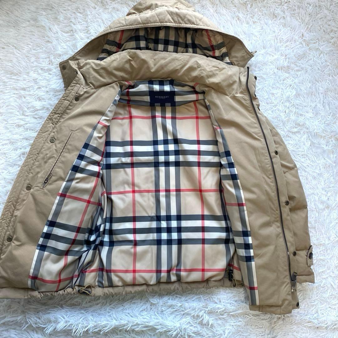 バーバリー　3WAY ダウンジャケット　ダウンベスト　ベージュ　メガチェック M