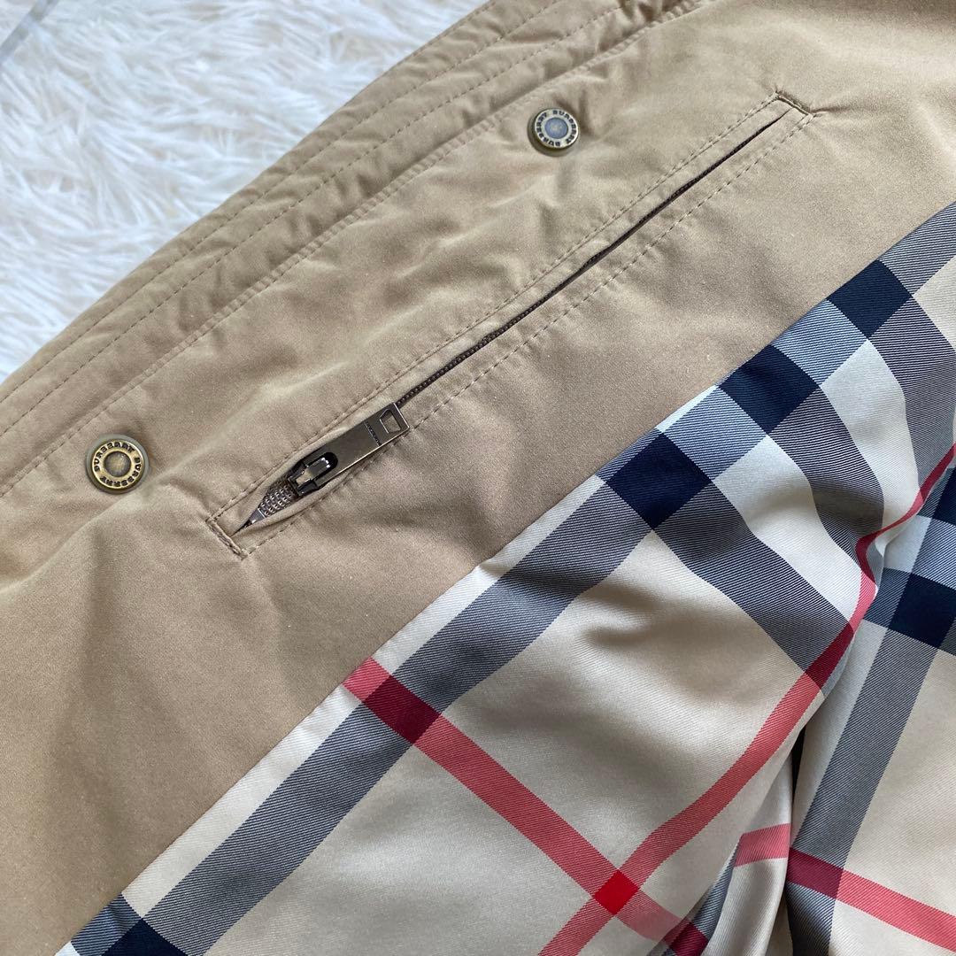 バーバリー　3WAY ダウンジャケット　ダウンベスト　ベージュ　メガチェック M