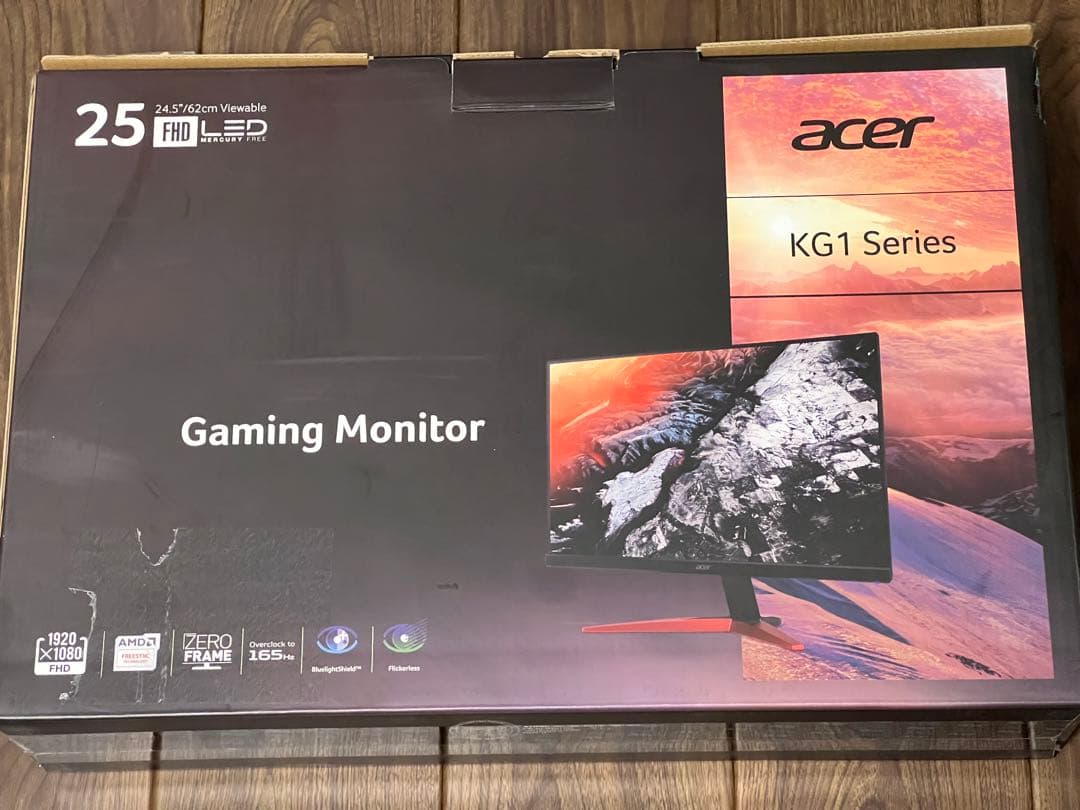 Acer　SigmaLine 24.5インチ　165Hz TN フルHD