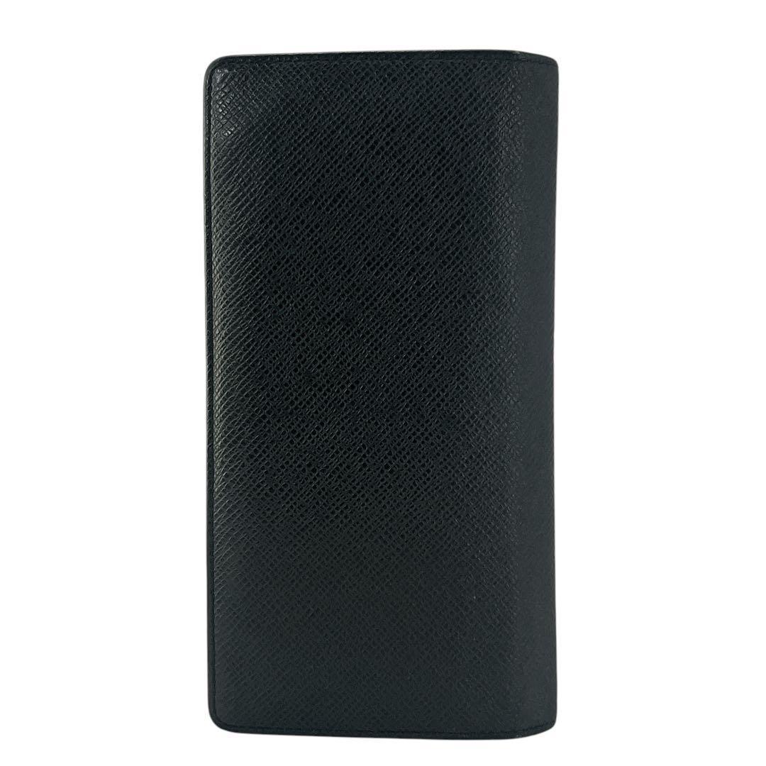 ルイヴィトン　長財布　タイガ　ポルトフォイユ・ブラザ　プラザ　レザー　ブラック