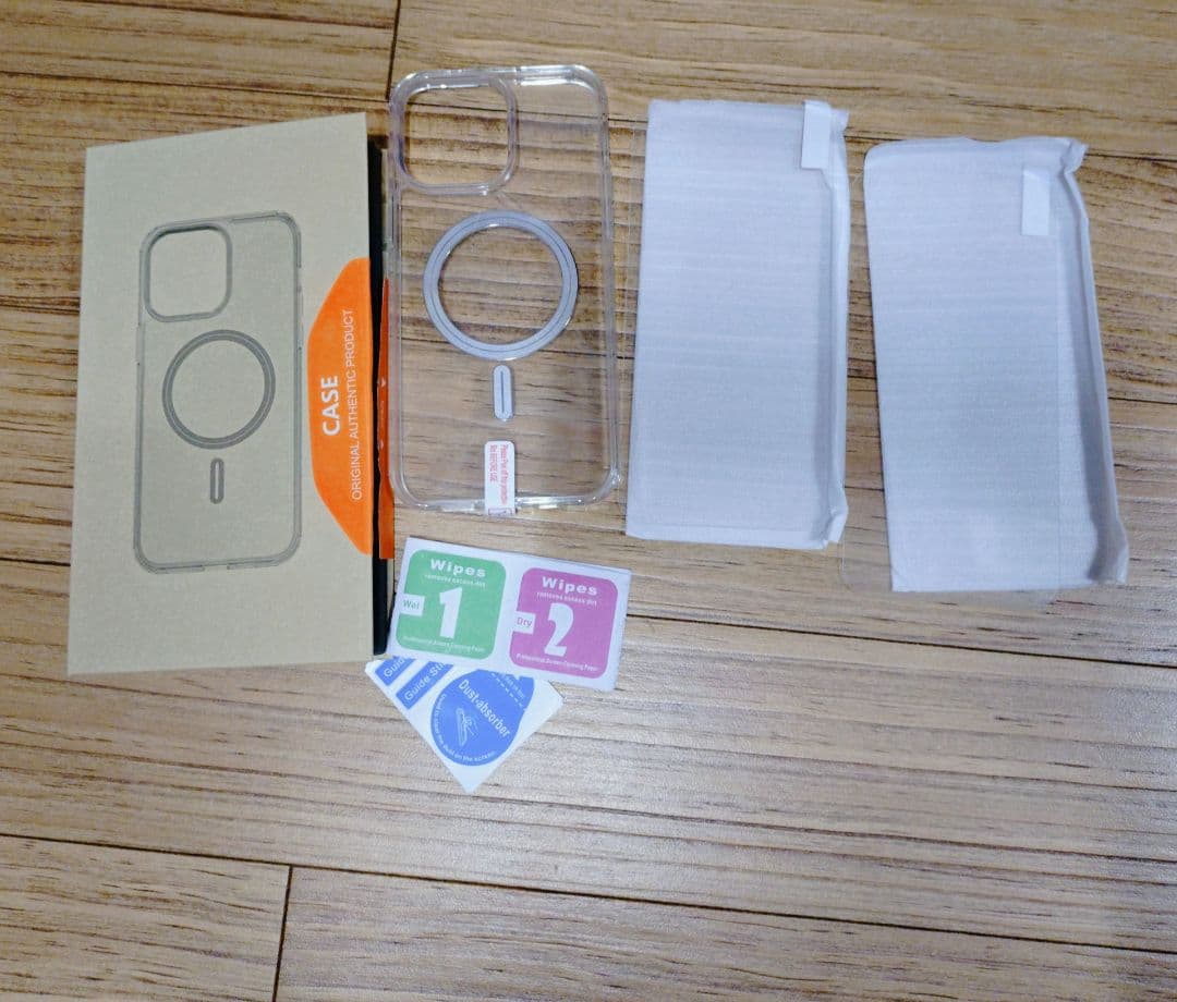 iPhone 14 Pro Max 透明ケース ガラスフィルム2枚セット